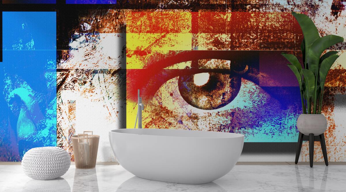 Фотошпалери око серед різнобарвної палітри