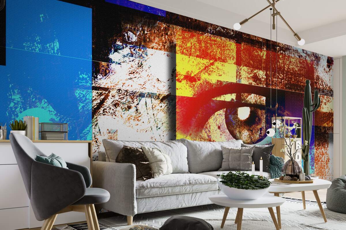 Фотошпалери око серед різнобарвної палітри