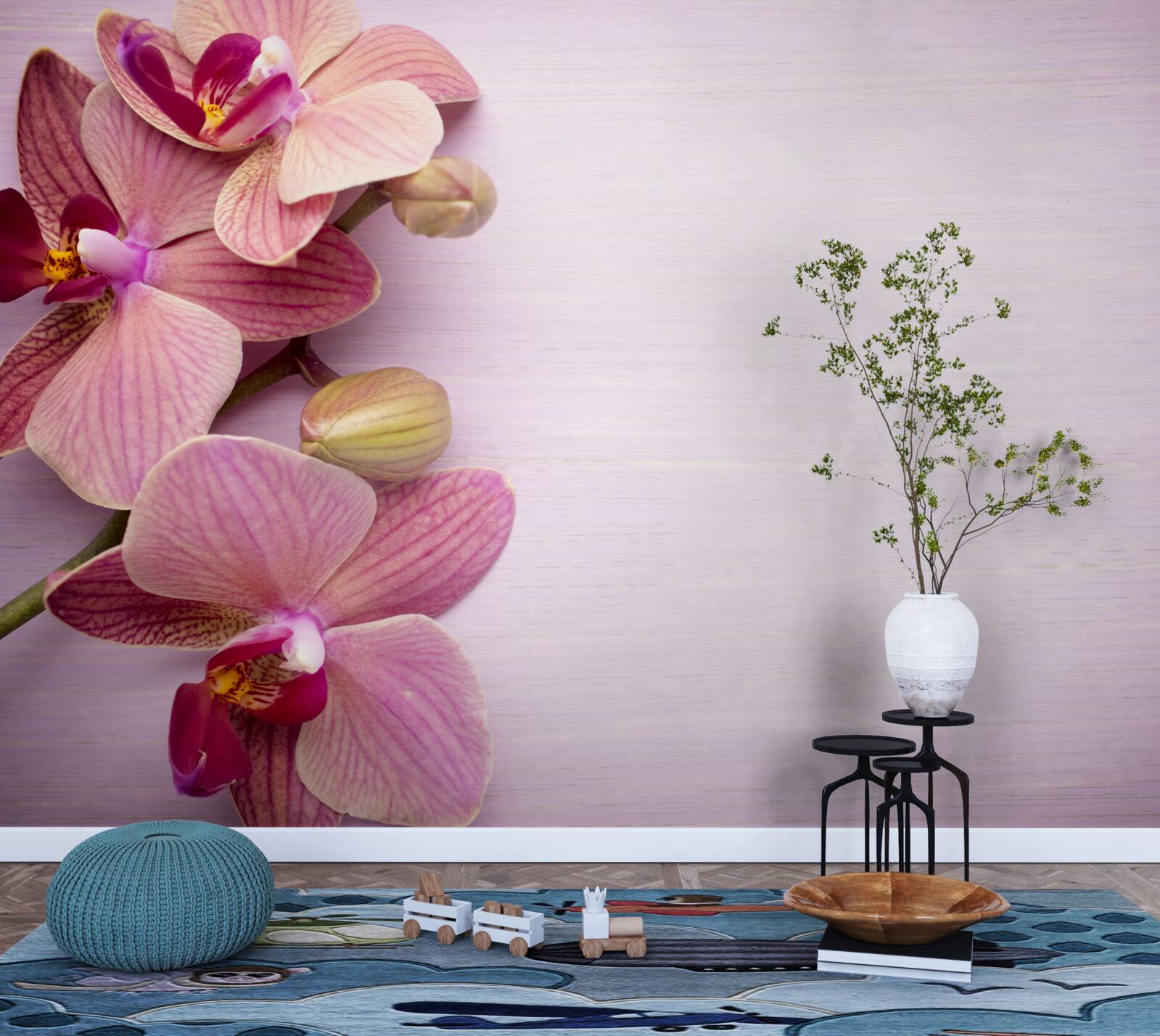 Фотошпалери Орхідеї мають дивовижну рожеву красу