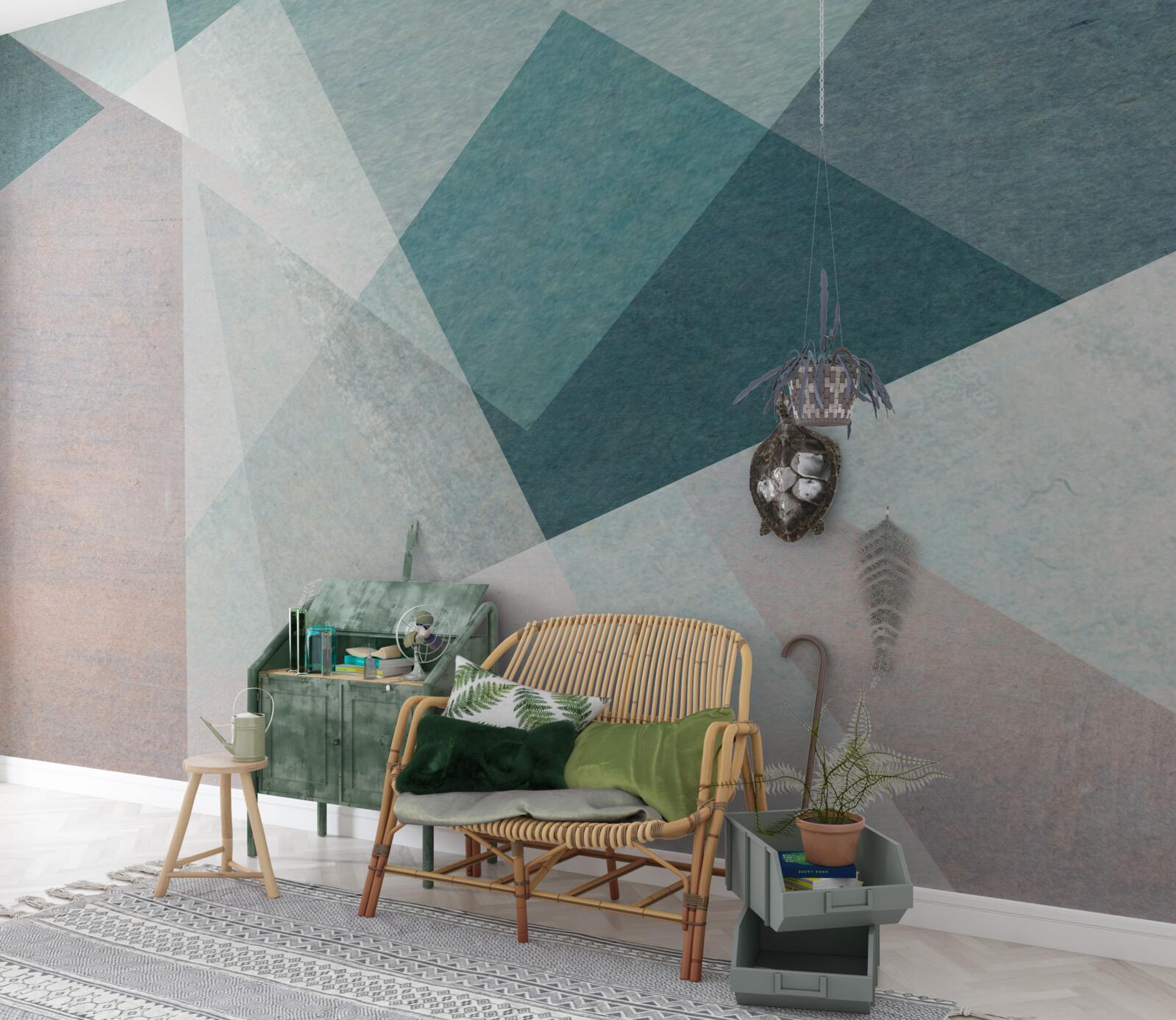 Фотошпалери піки у відтінках блакитного та рожевого