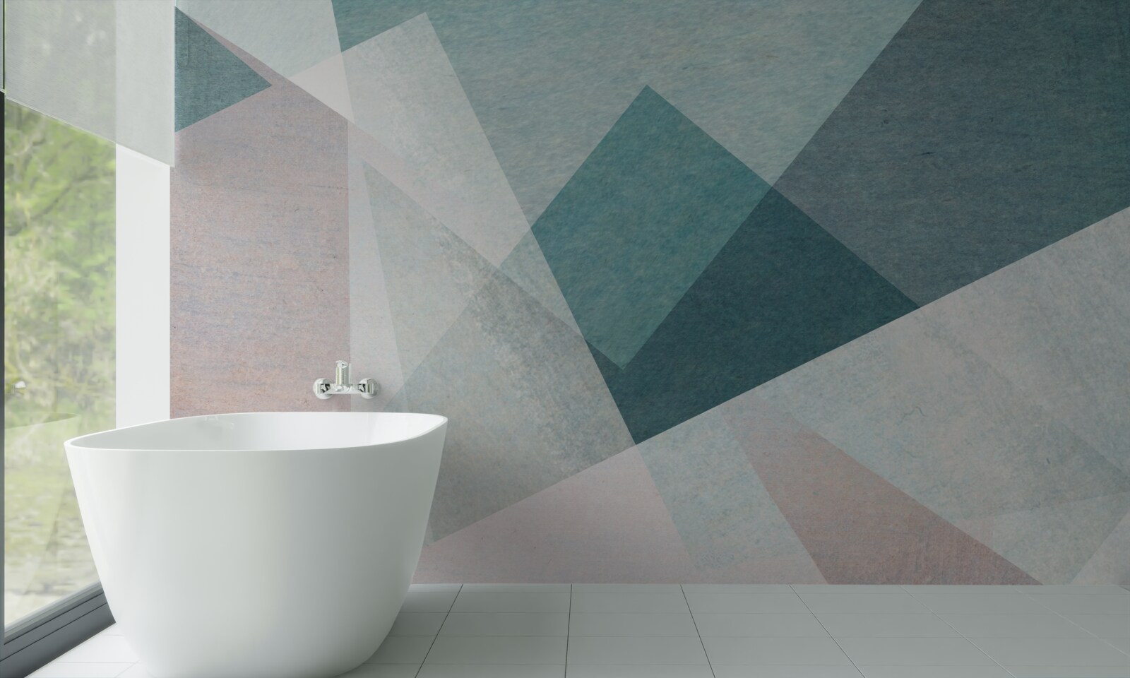 Фотошпалери піки у відтінках блакитного та рожевого