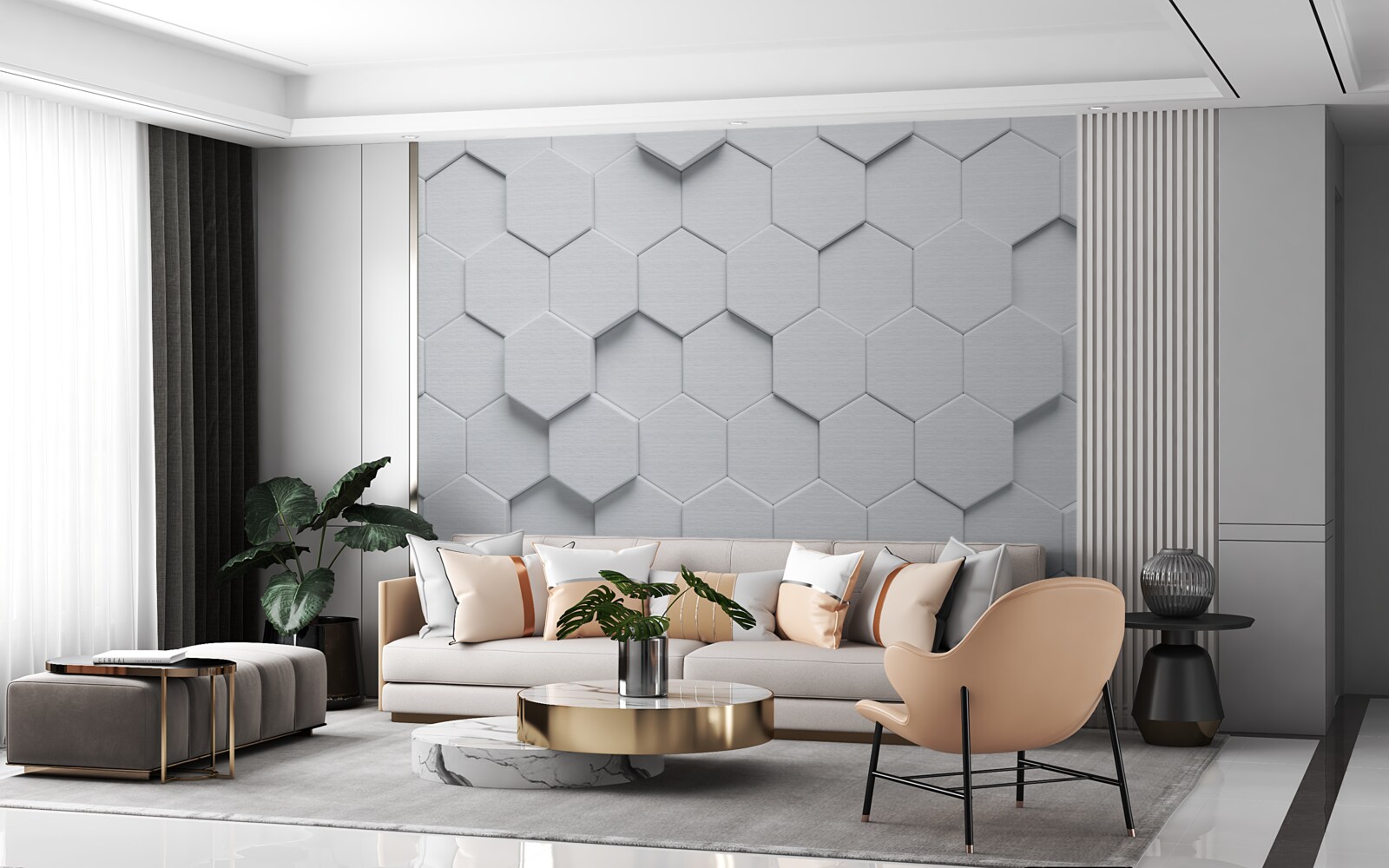 Фотошпалери великі срібні предмети