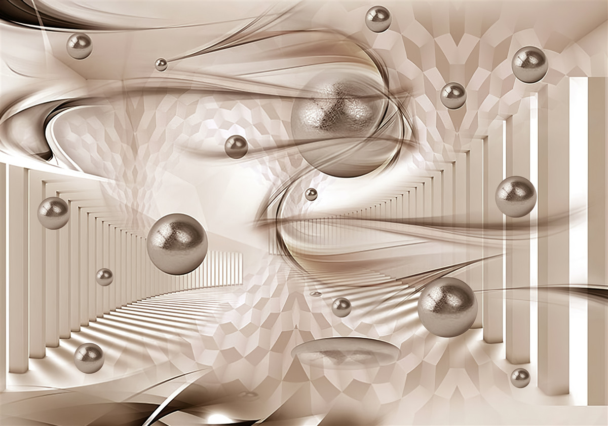 Фотошпалери абстрактний рожевий шовк з перлами