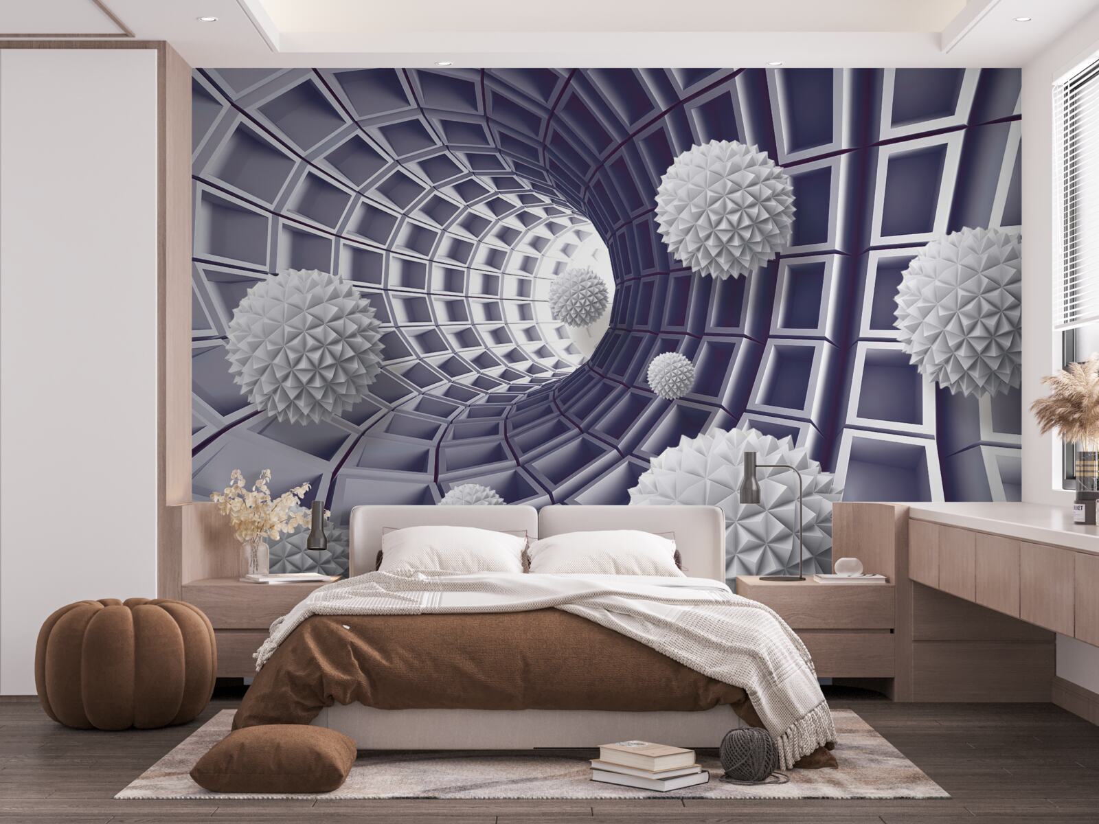 Фотошпалери кулі у відступаючому проході