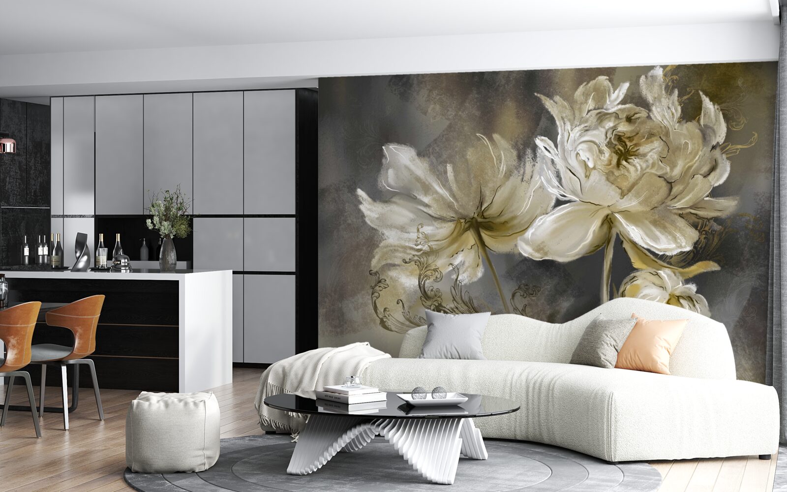 Фотошпалери квіти античності