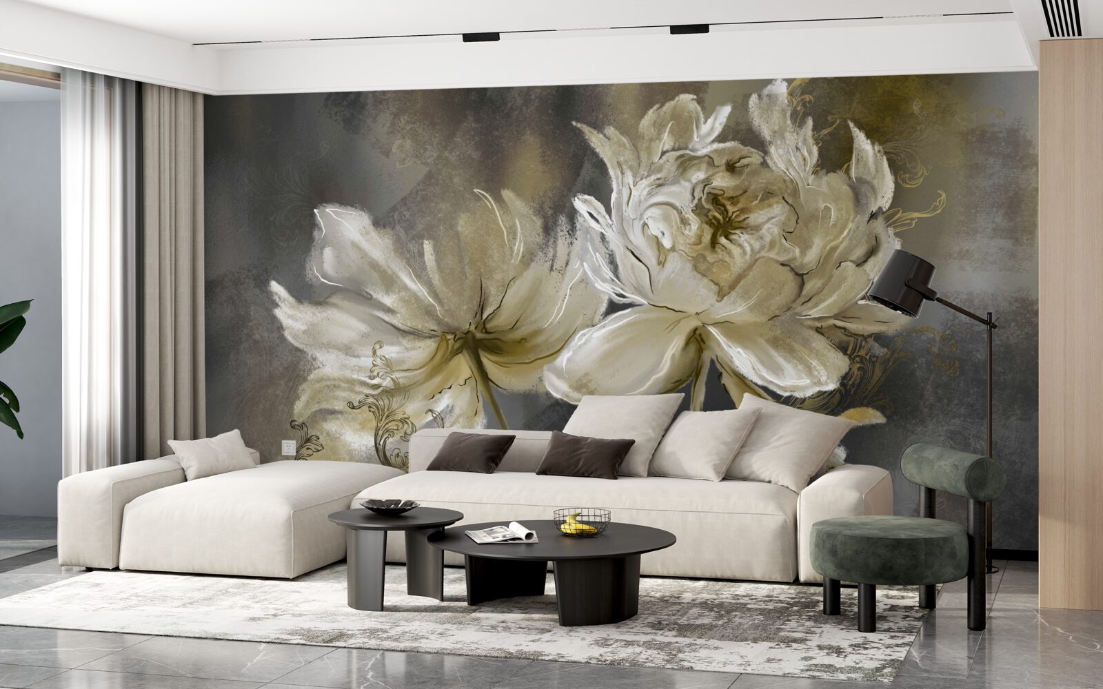 Фотошпалери квіти античності