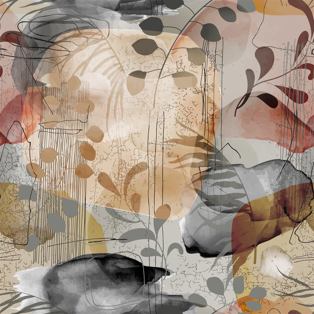 Фотошпалери штори з абстрактним візерунком