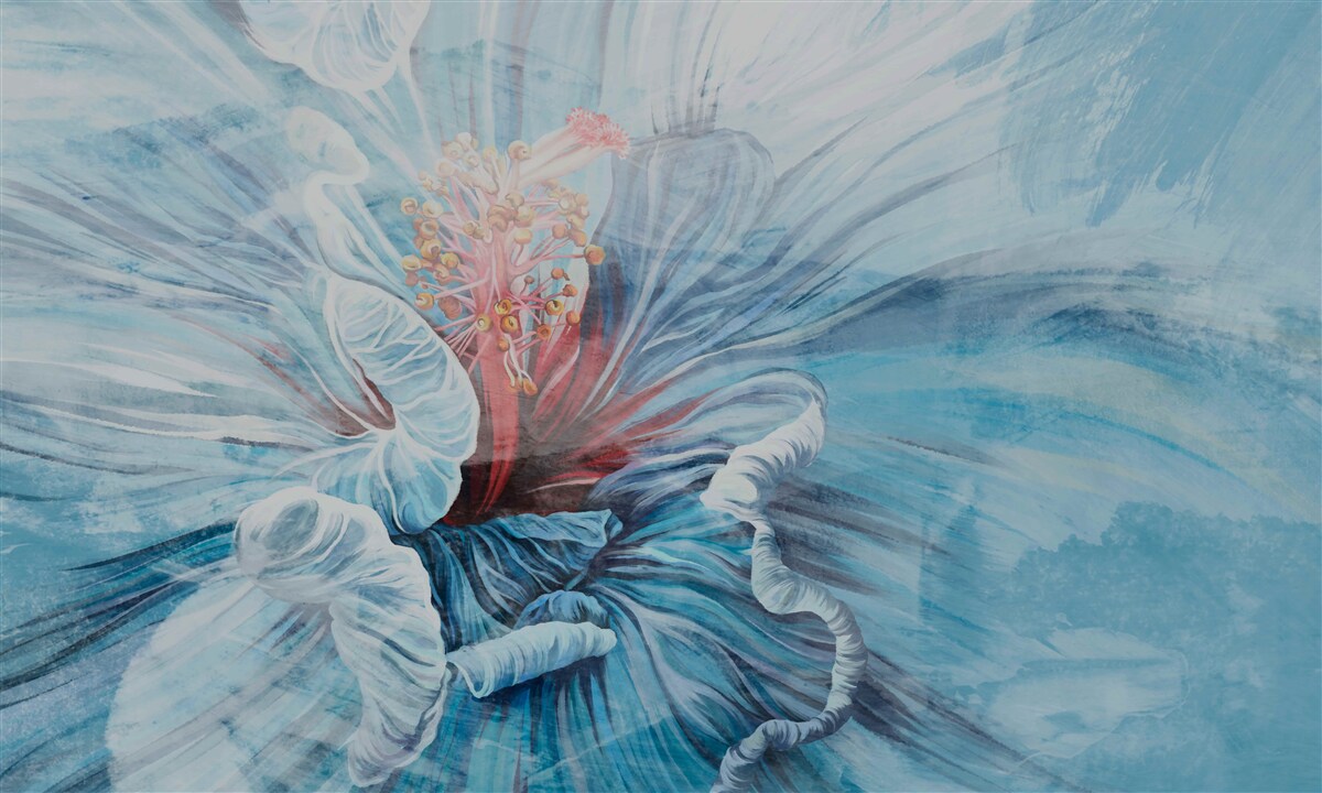 Фотошпалери квітка, що розпускається