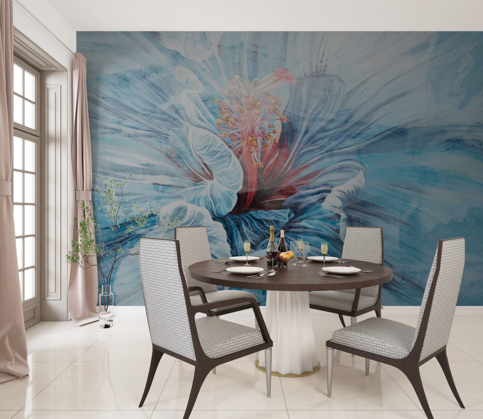 Фотошпалери квітка, що розпускається