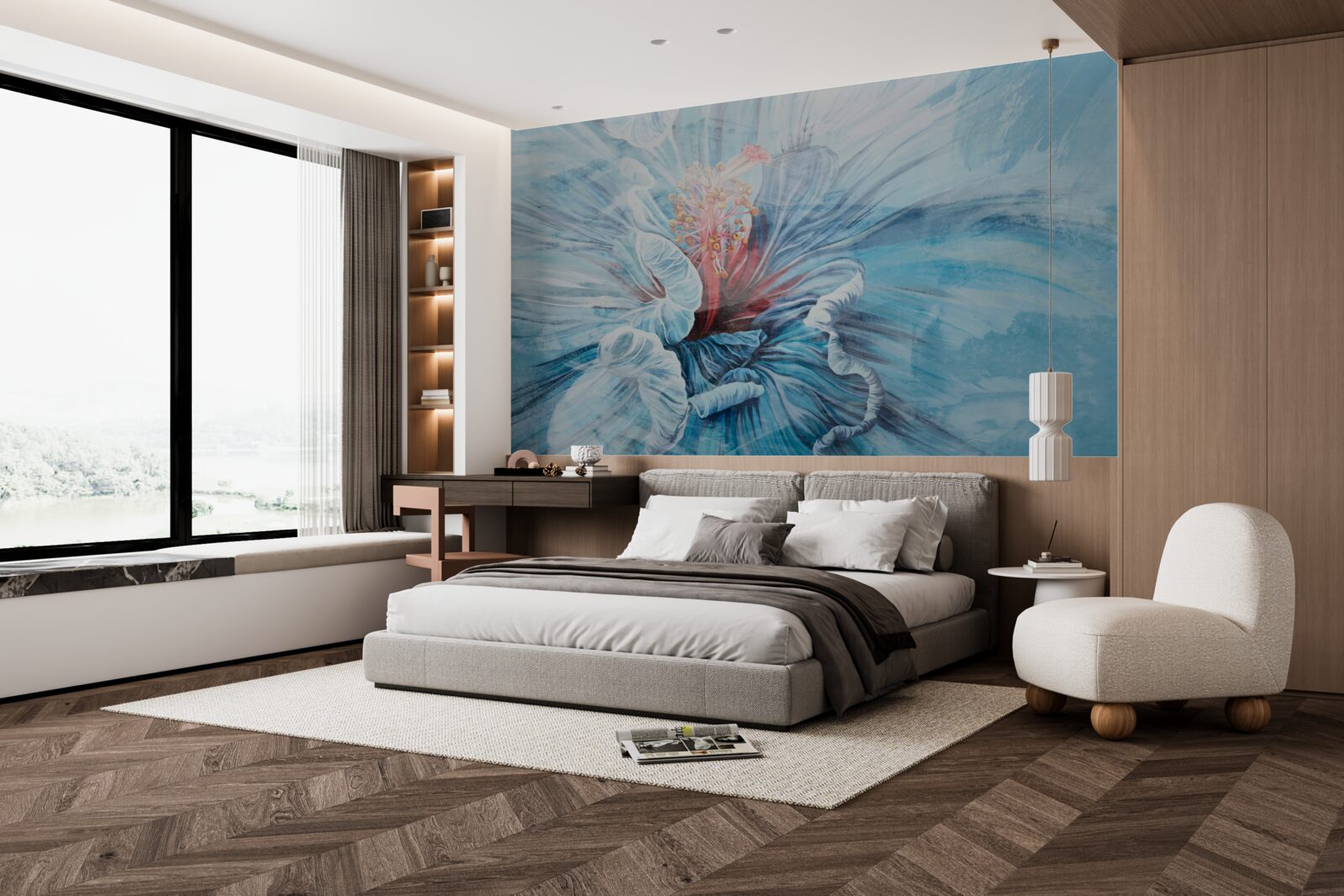 Фотошпалери квітка, що розпускається