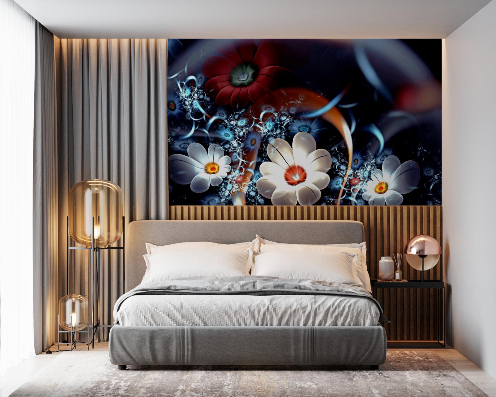 Фотошпалери великі квітучі квіти