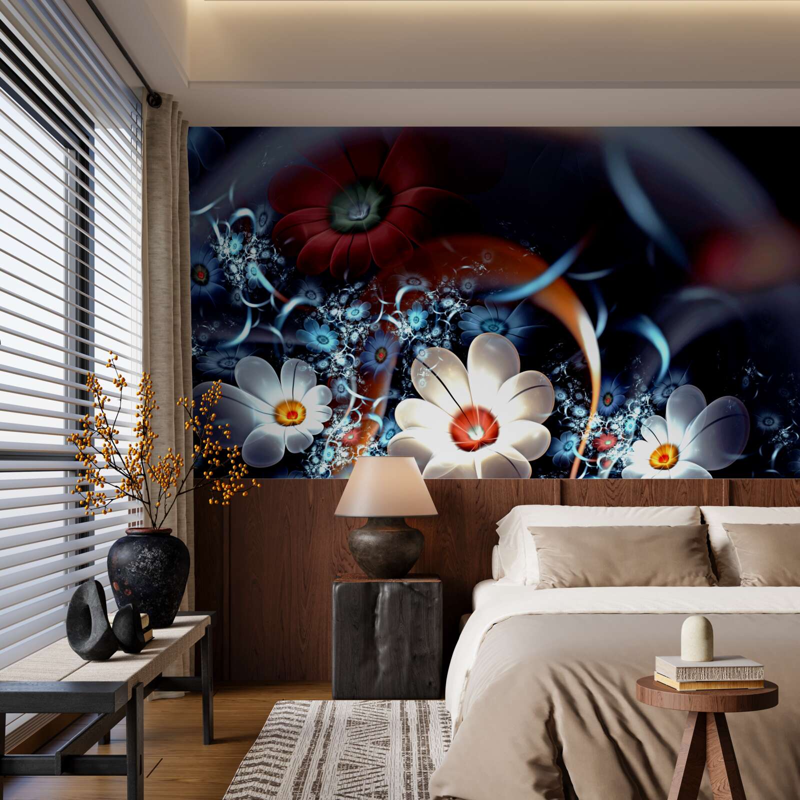 Фотошпалери великі квітучі квіти