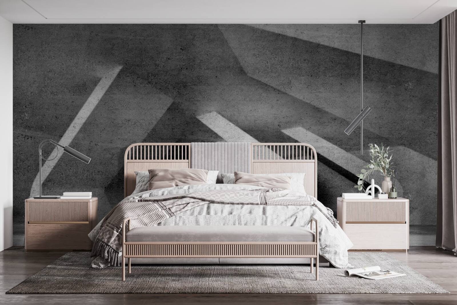 Фотошпалери сірий тунель