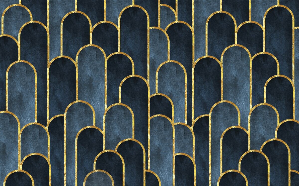 Фотошпалери золоті акценти на чорних повітряних топах