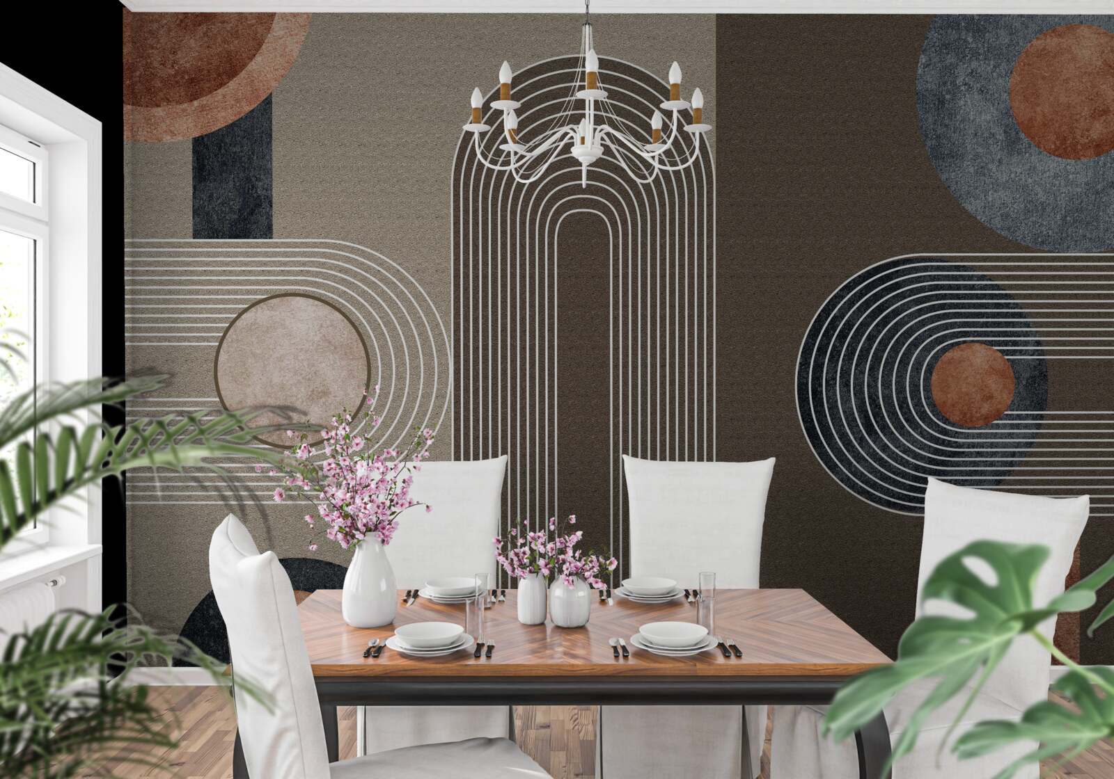 Фотошпалери лінії плавно перетікають одна в іншу