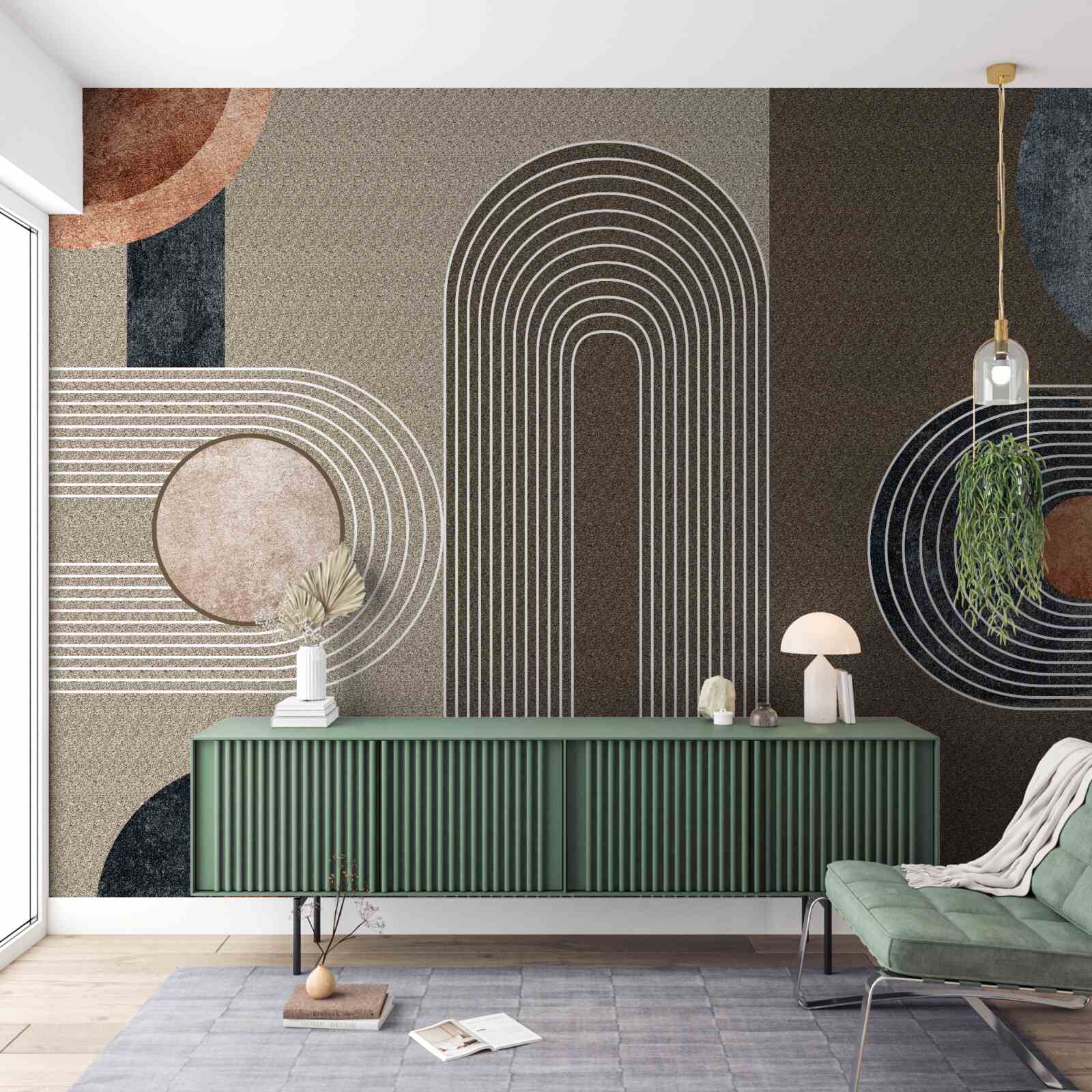 Фотошпалери лінії плавно перетікають одна в іншу