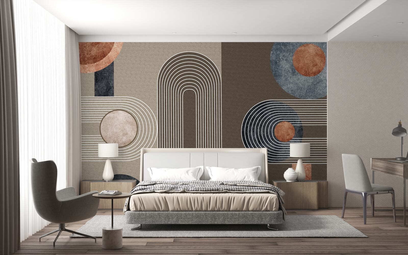 Фотошпалери лінії плавно перетікають одна в іншу