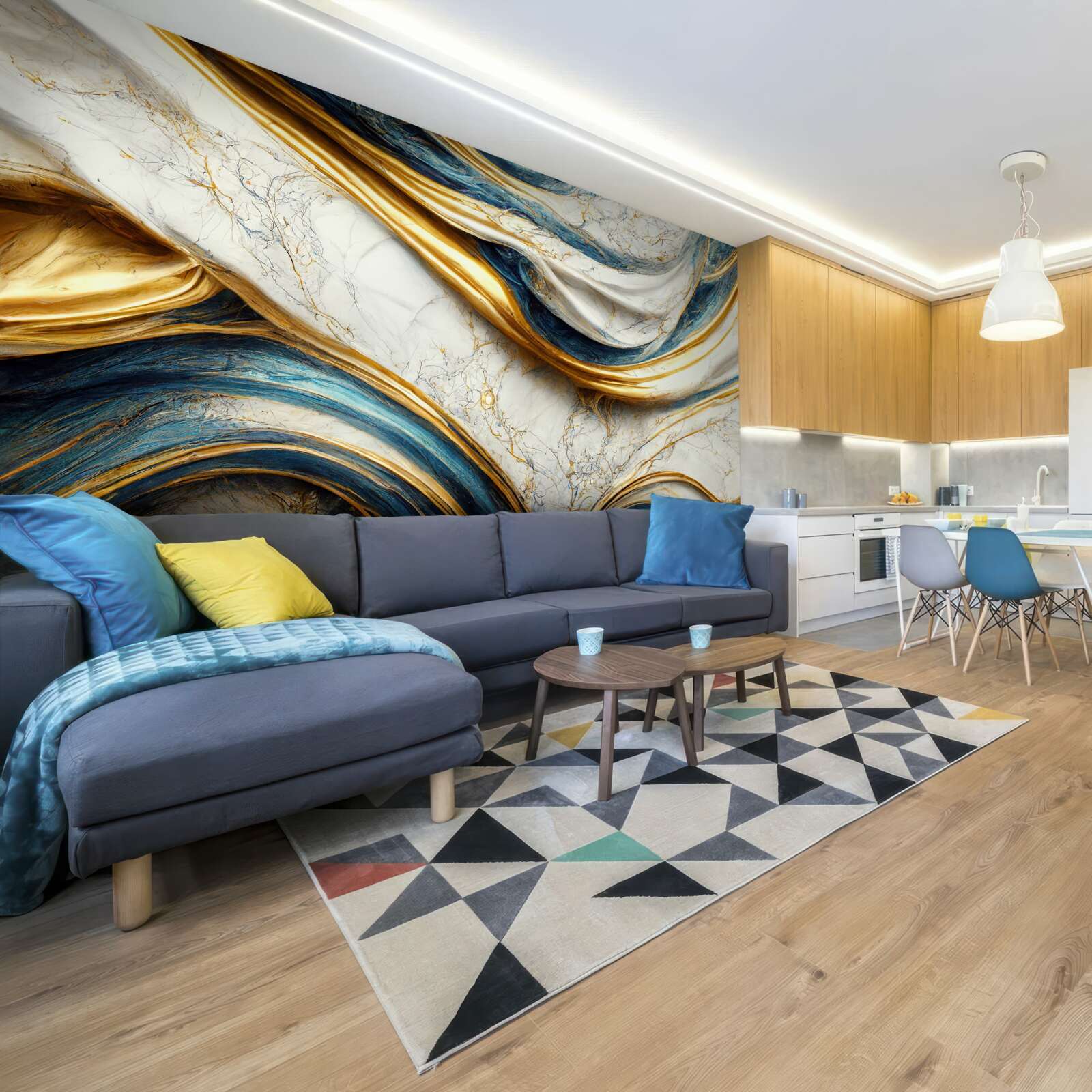 Фотошпалери чотири варіанти мармурового відтінку