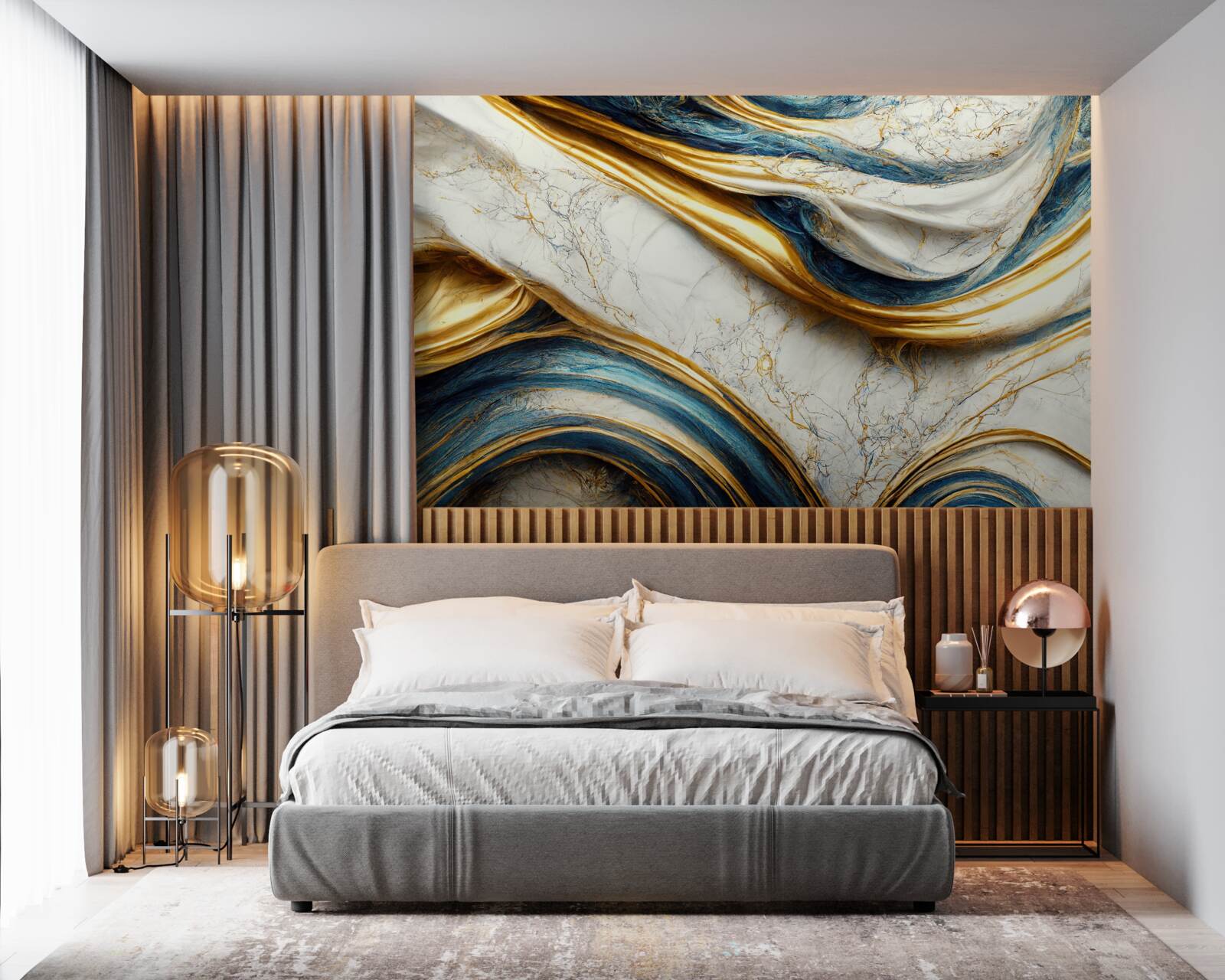 Фотошпалери чотири варіанти мармурового відтінку