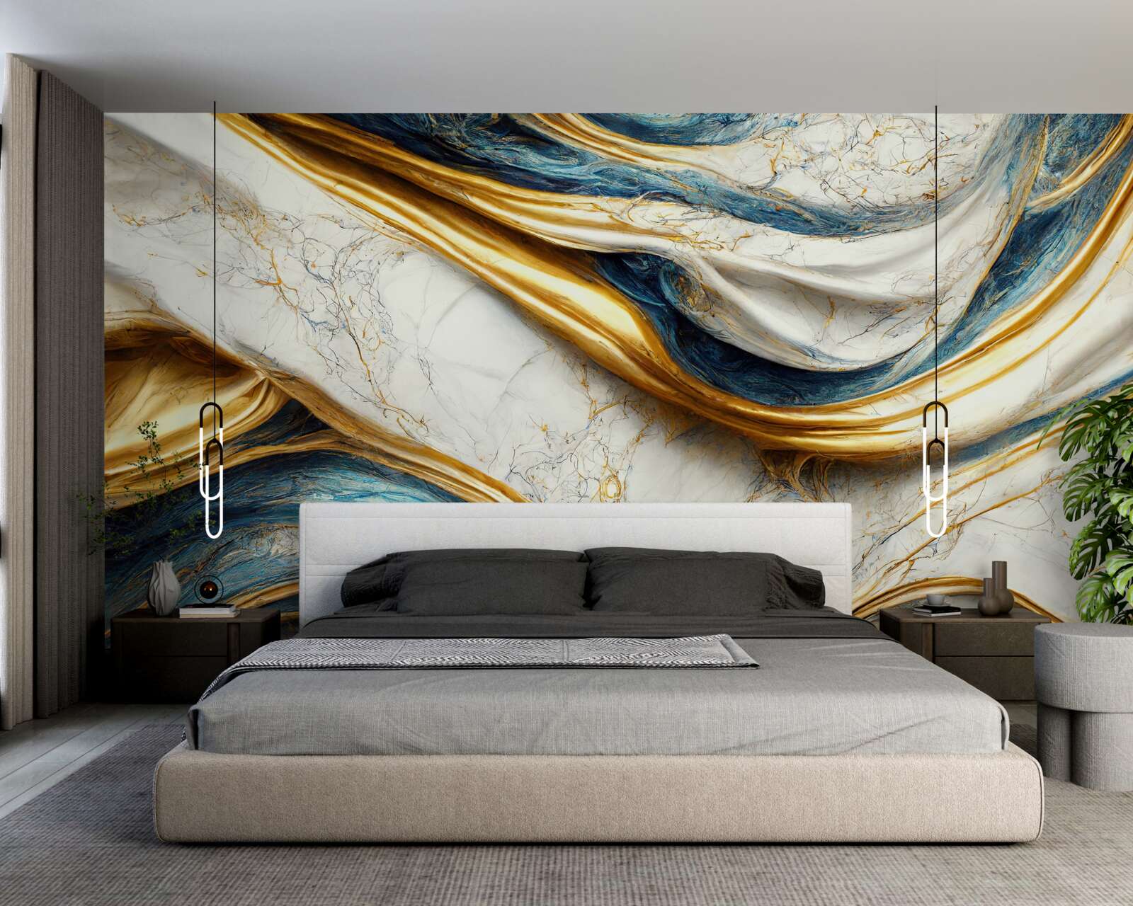 Фотошпалери чотири варіанти мармурового відтінку