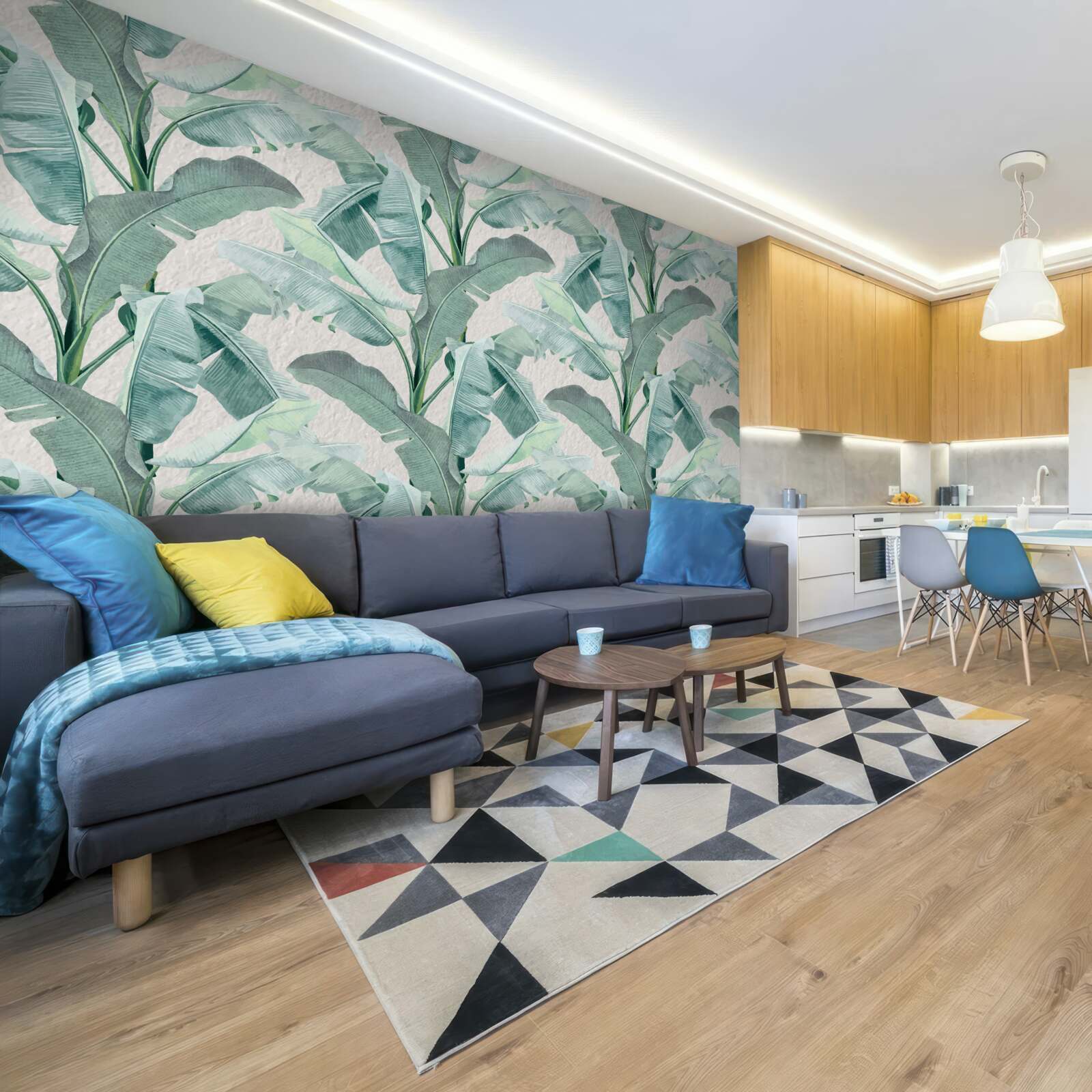 Фотошпалери листя папороті світло-зелене