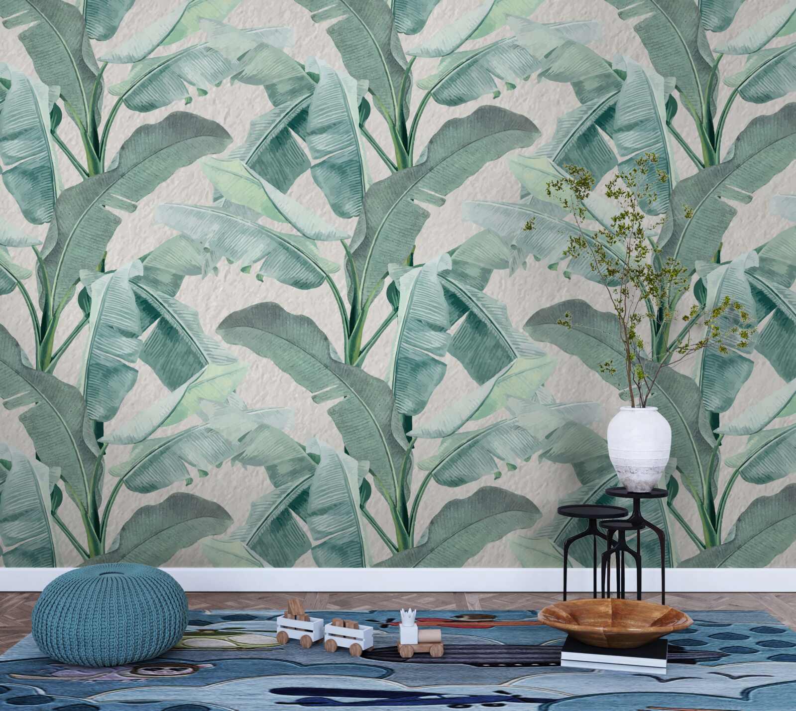 Фотошпалери листя папороті світло-зелене