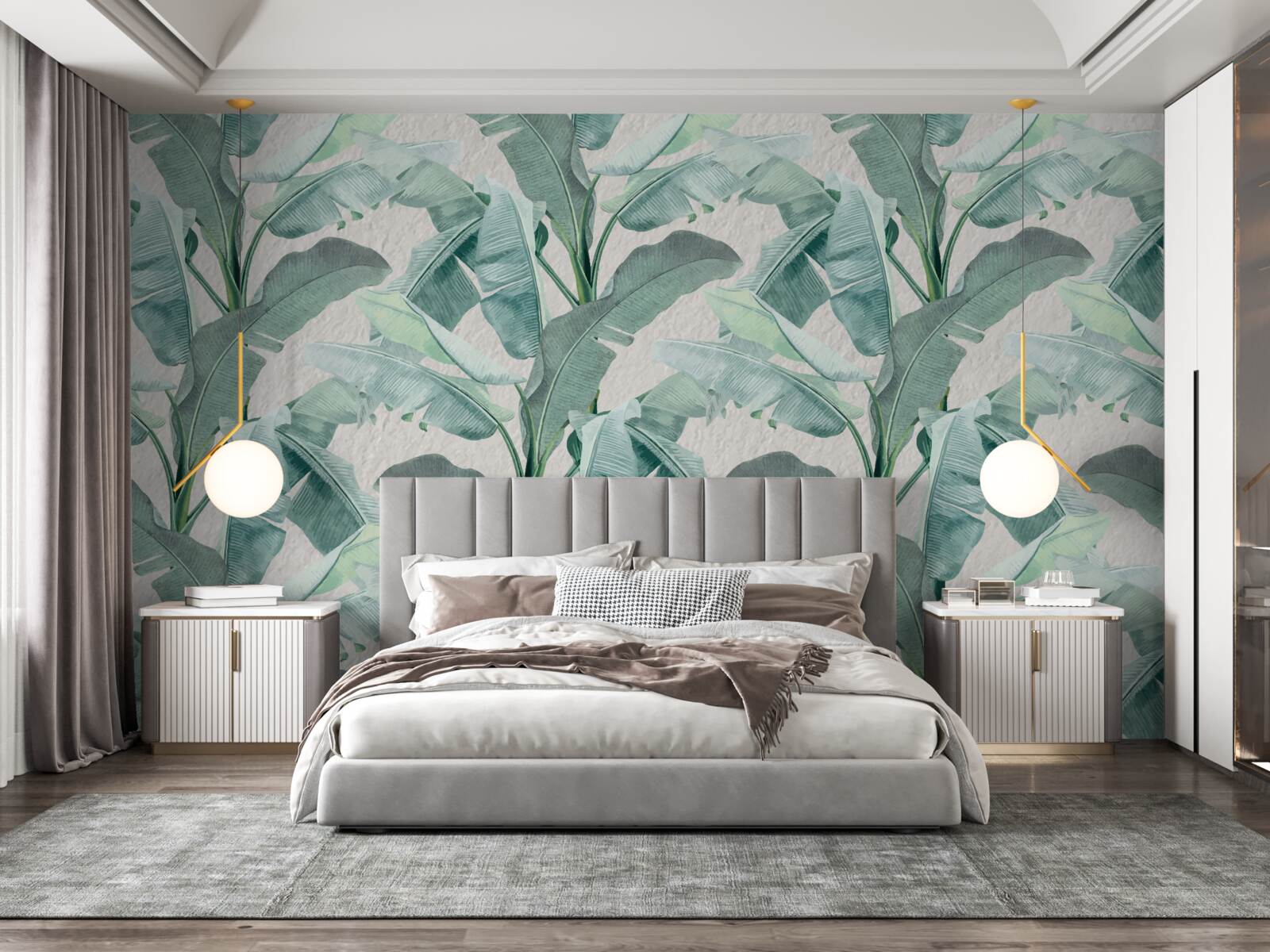 Фотошпалери листя папороті світло-зелене