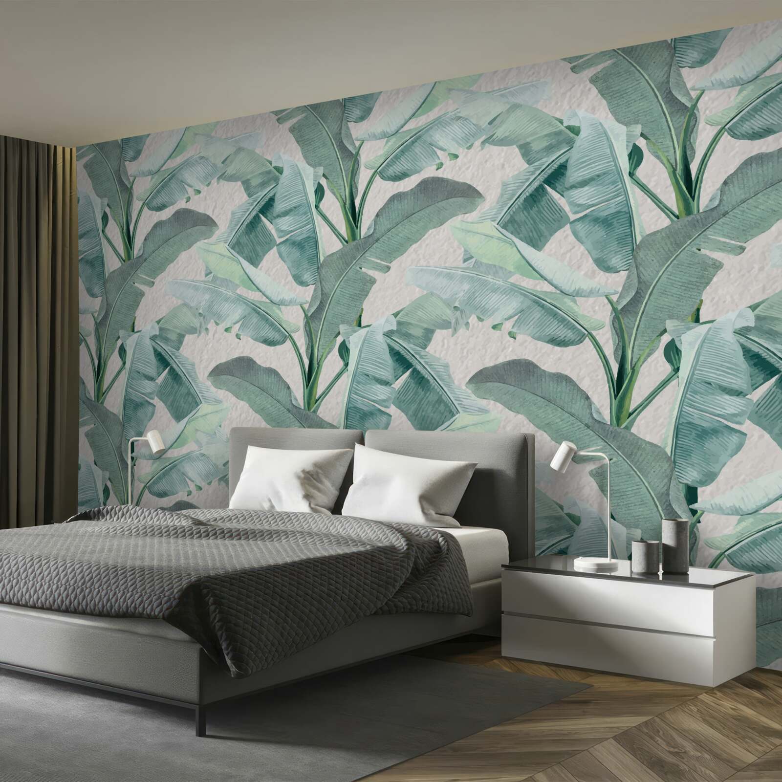 Фотошпалери листя папороті світло-зелене