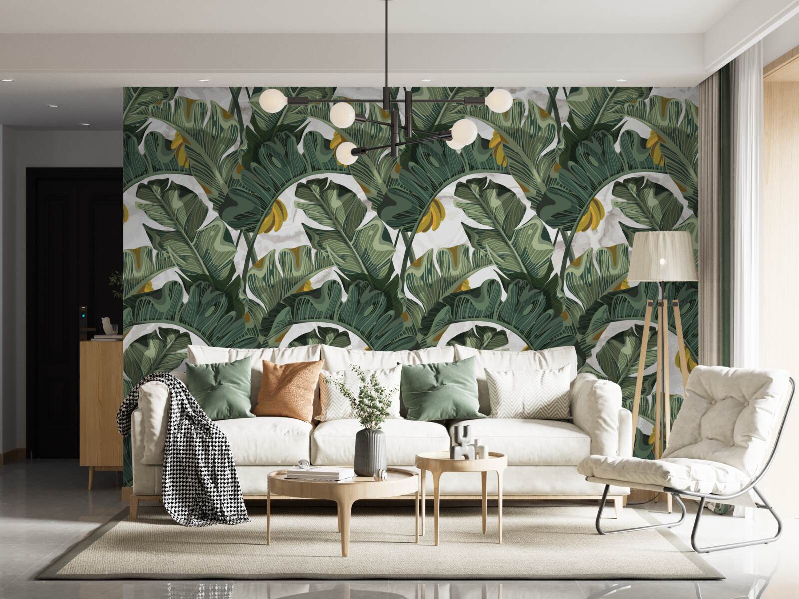 Фотошпалери абстрактне зображення листя папороті