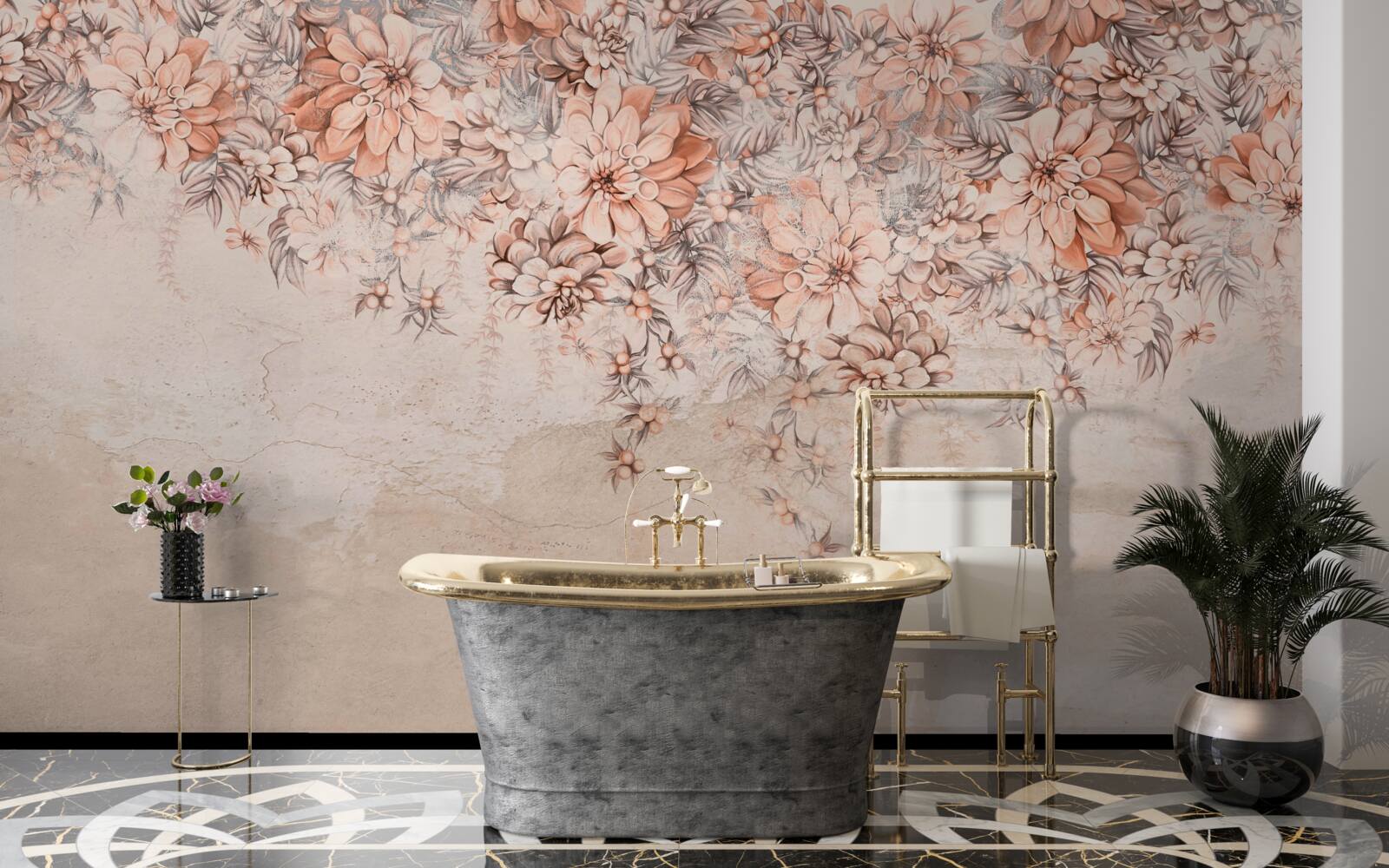 Фотошпалери багато великих бутонів