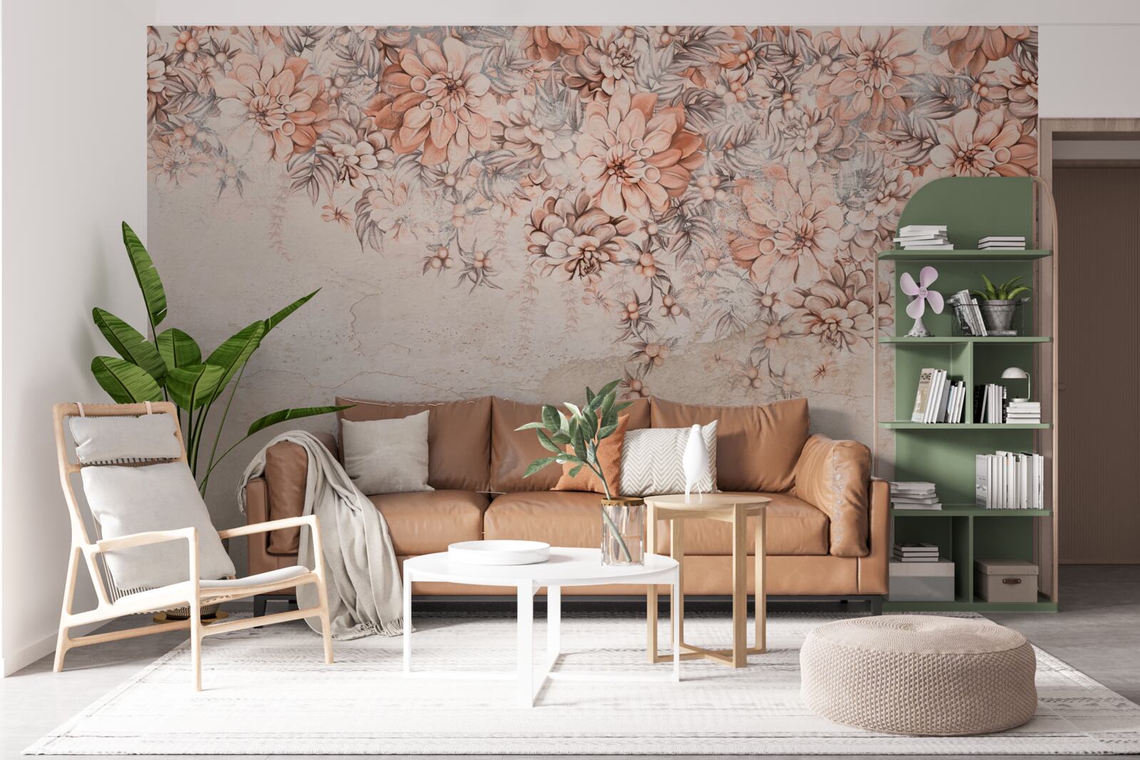 Фотошпалери багато великих бутонів