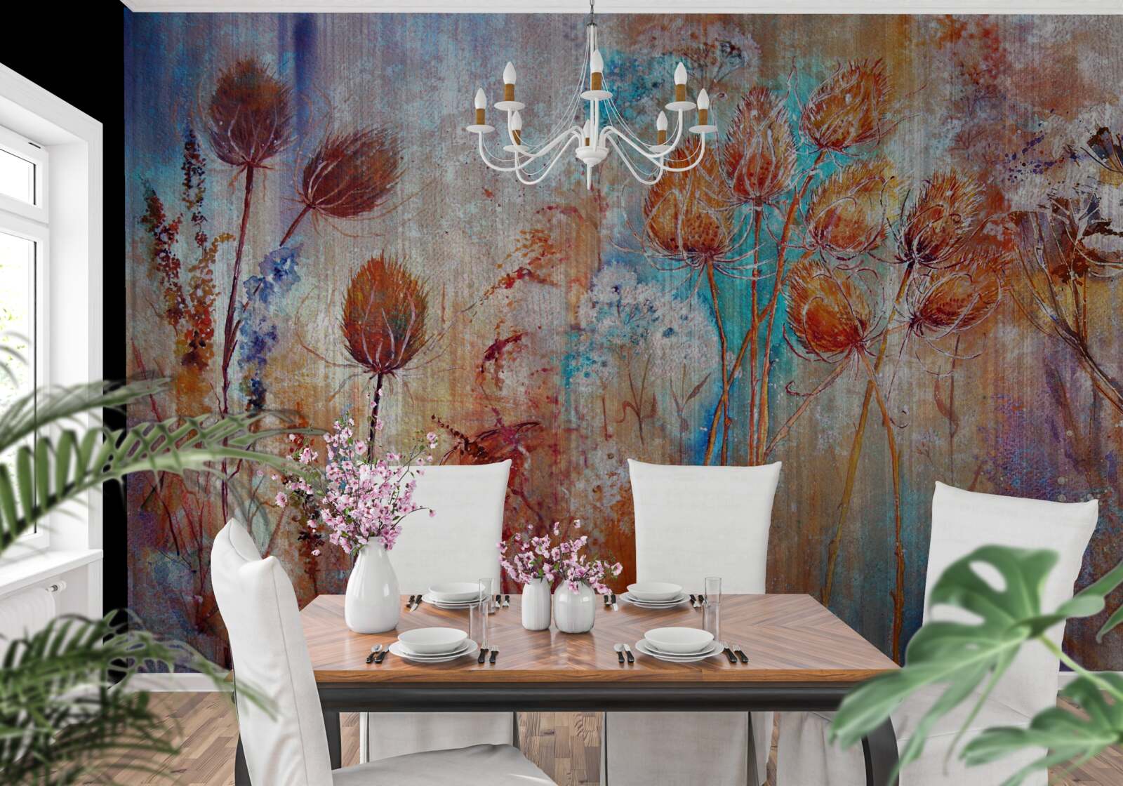 Фотошпалери різноманітність кольорів цвітіння