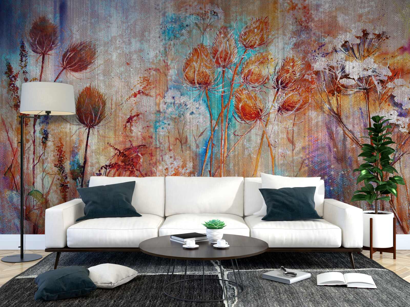 Фотошпалери різноманітність кольорів цвітіння