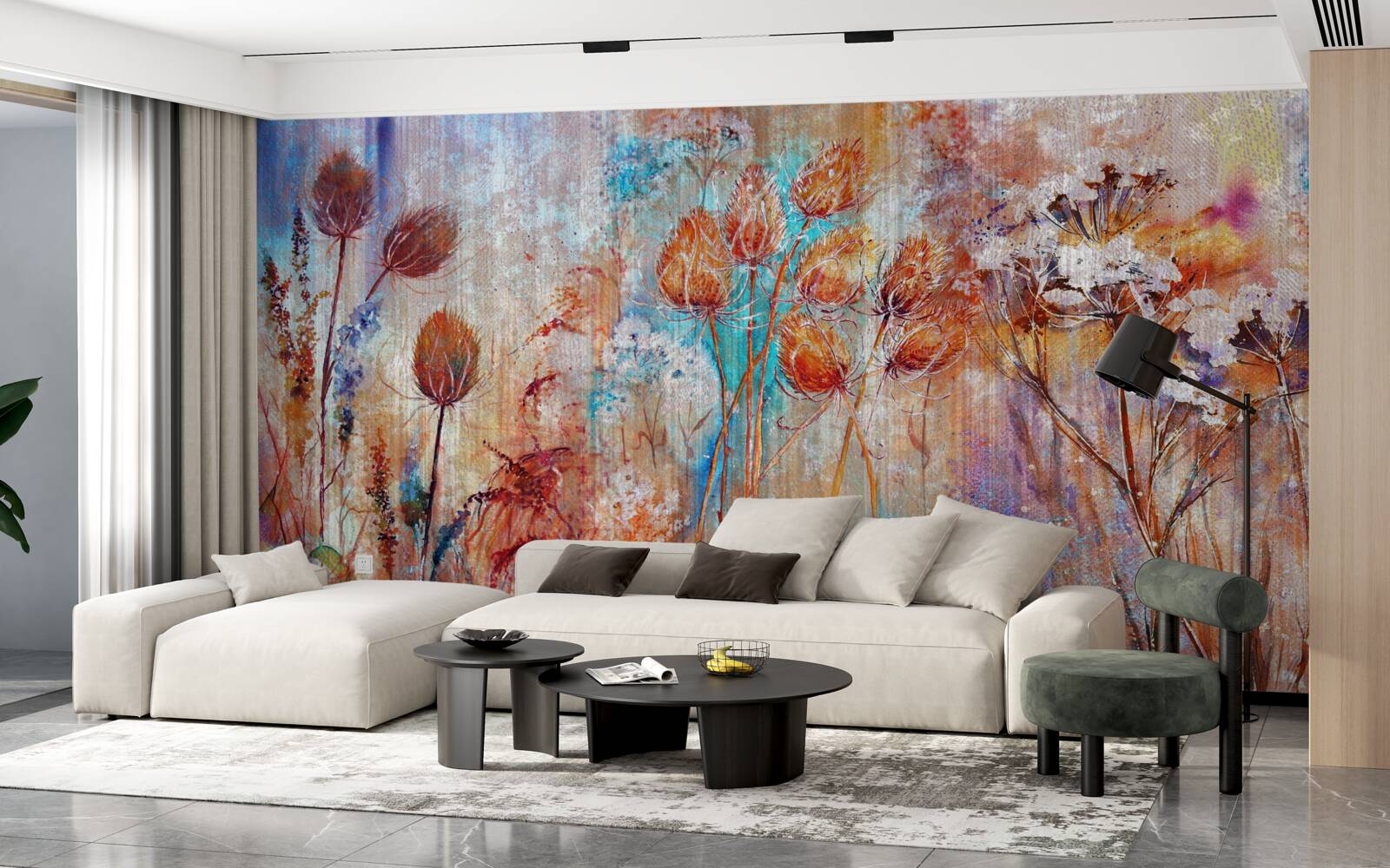 Фотошпалери різноманітність кольорів цвітіння