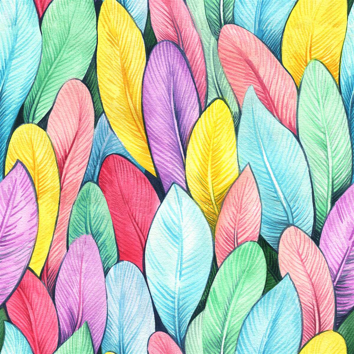 Фотошпалери різнобарвне листя яскравої осені