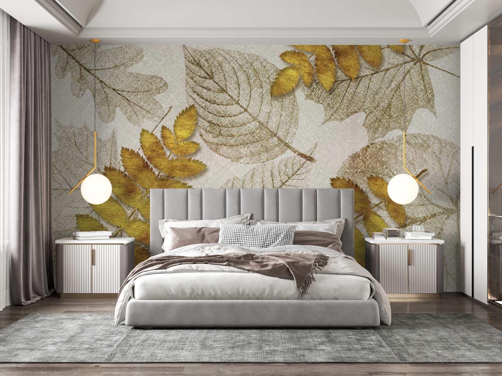 Фотошпалери джунглі, вкриті золотом