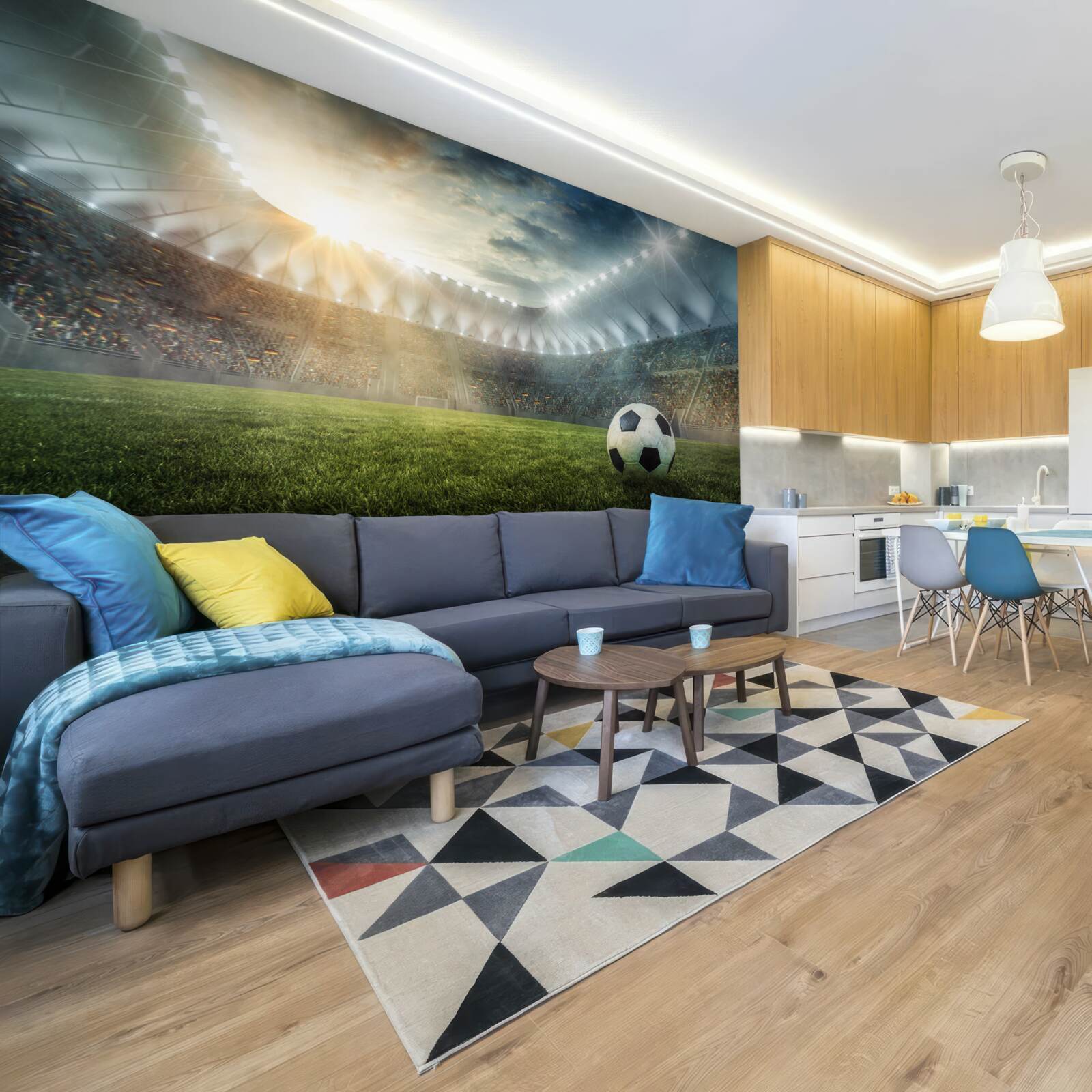 Фотошпалери футбол на полі