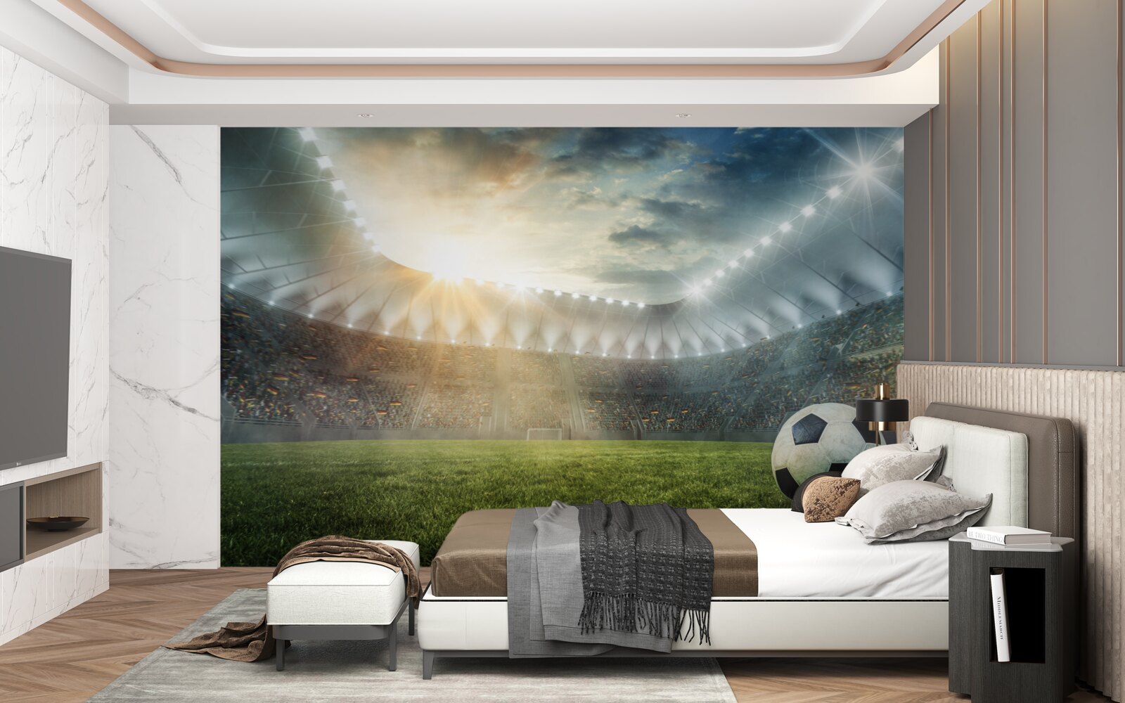 Фотошпалери футбол на полі