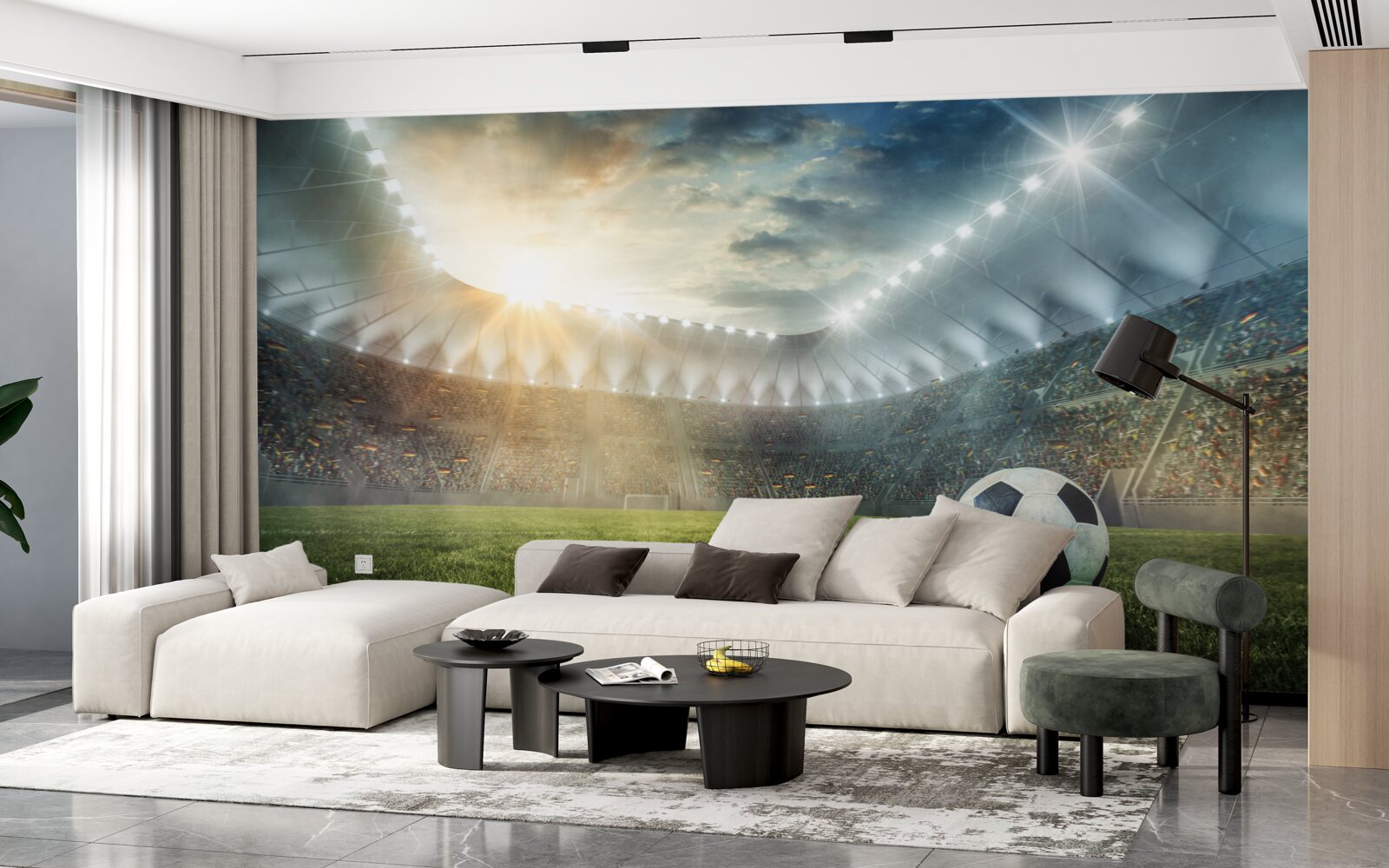 Фотошпалери футбол на полі