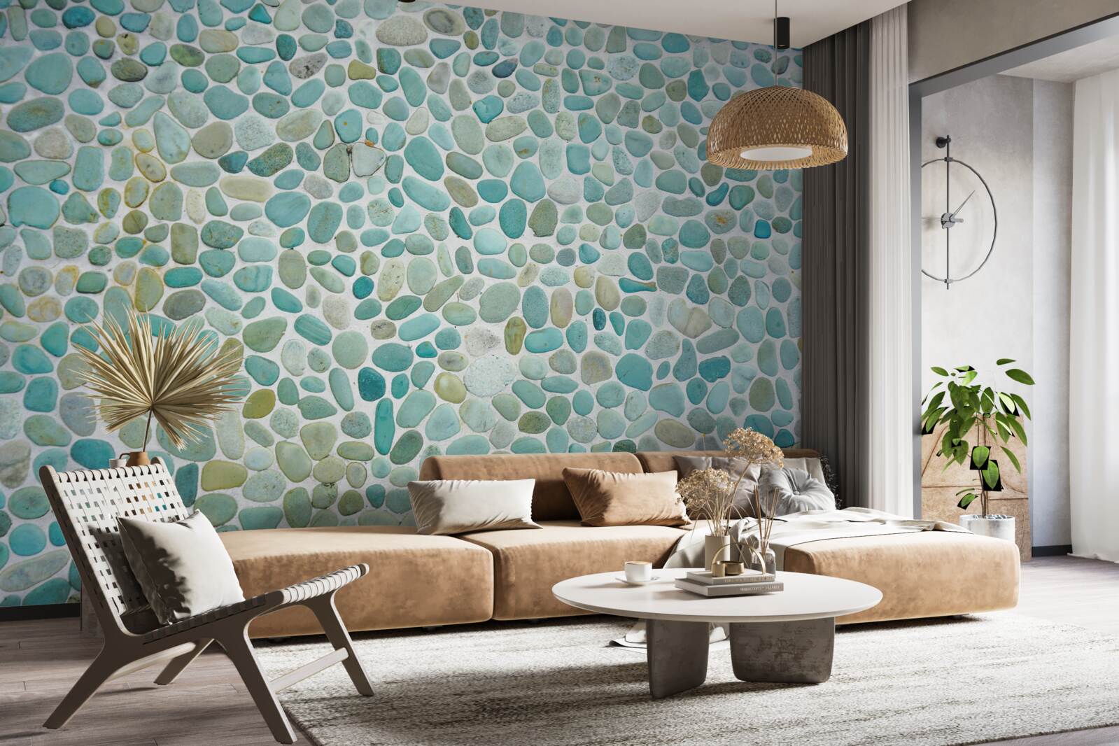 Фотошпалери синє каміння моря