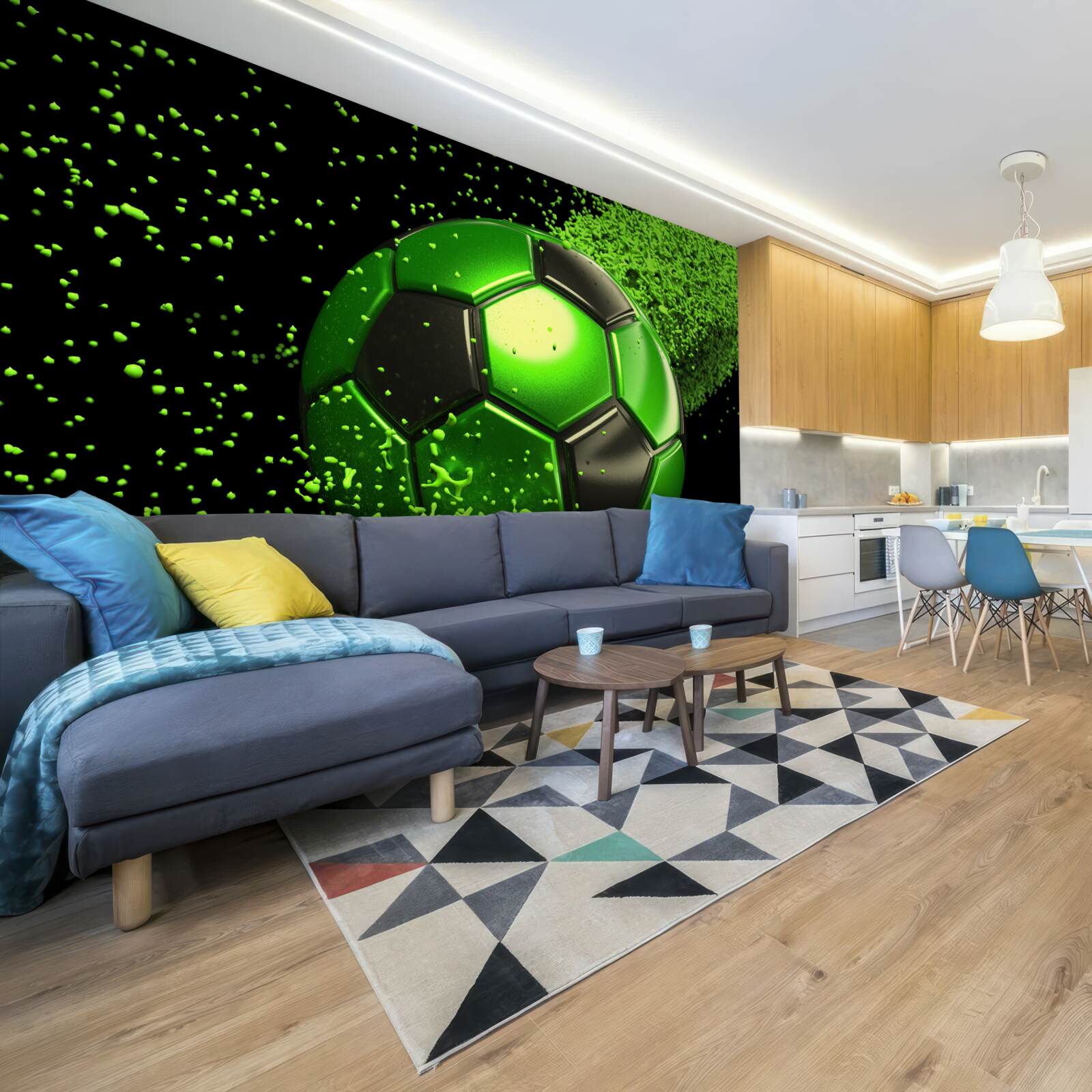 Фотошпалери підсвітити кульку зеленим світлом