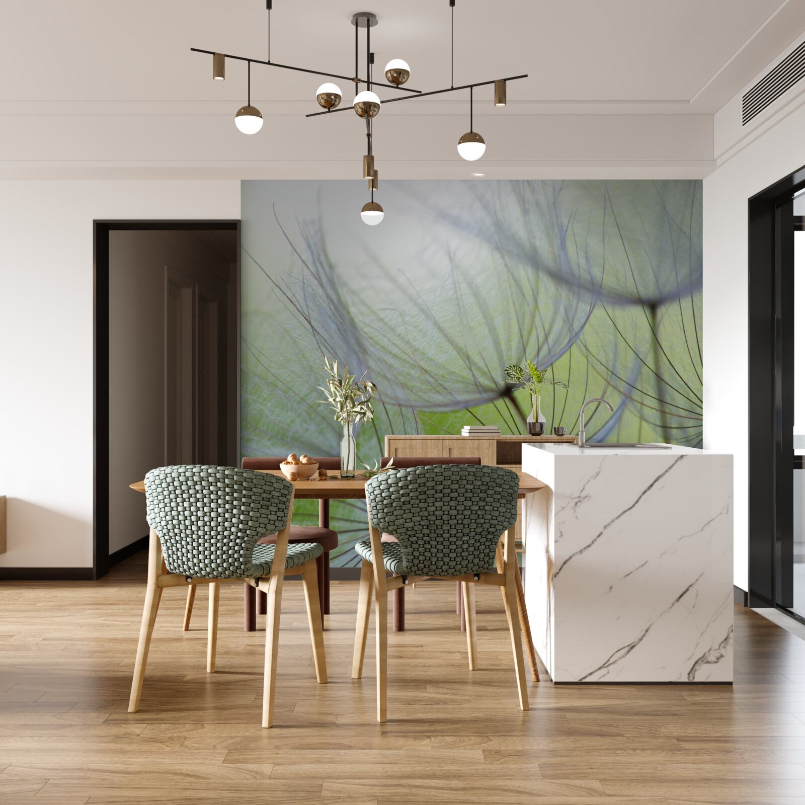 Фотошпалери кульбаби зів'яли восени