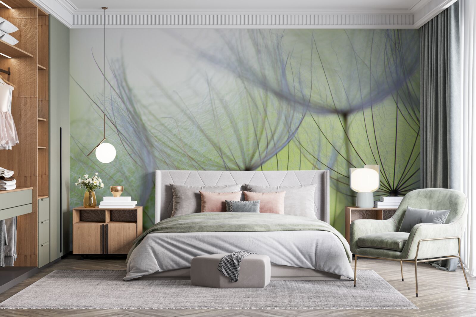 Фотошпалери кульбаби зів'яли восени