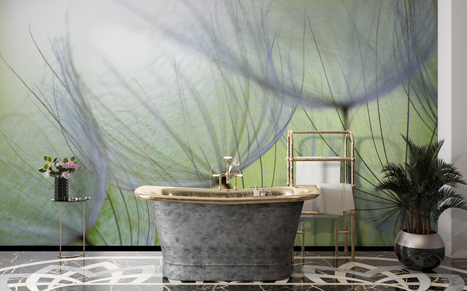 Фотошпалери кульбаби зів'яли восени