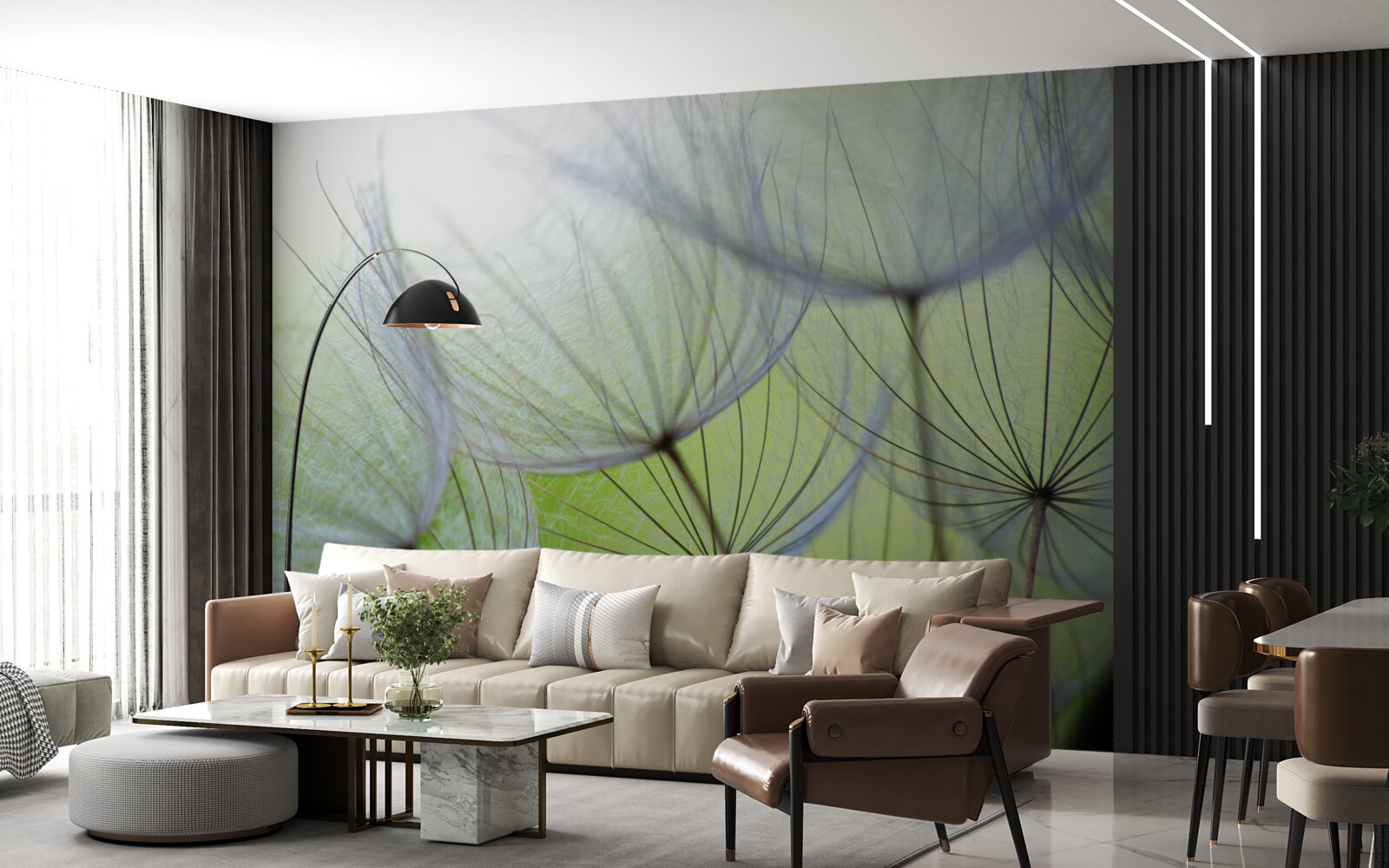 Фотошпалери кульбаби зів'яли восени