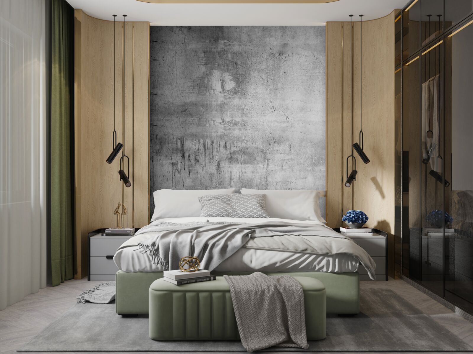 Фотошпалери металева поверхня у відтінках сірого