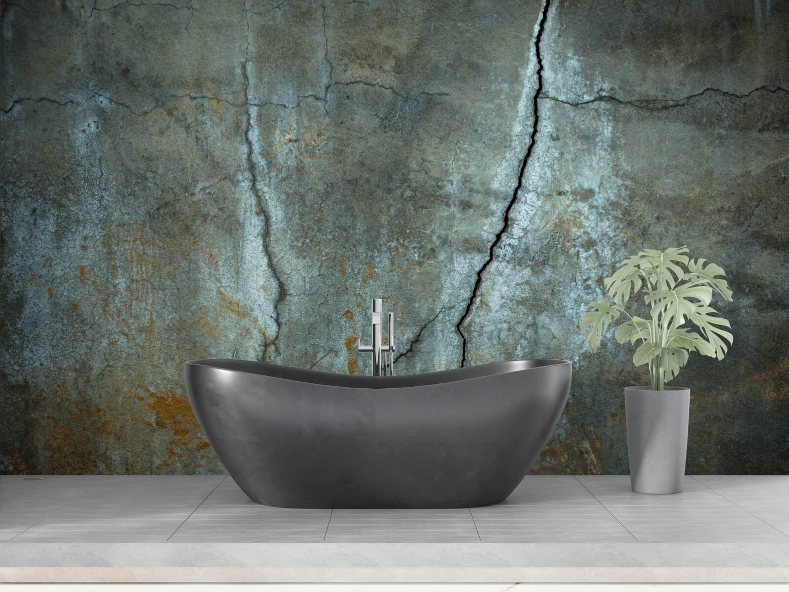 Фотошпалери над лісовим масивом спалахнула блискавка