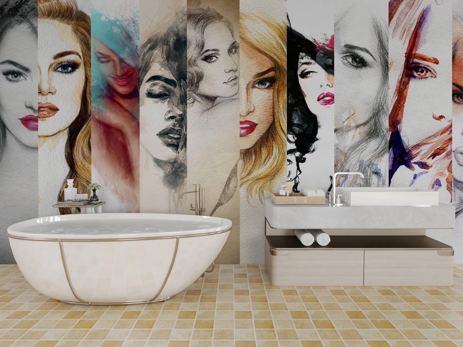 Фотошпалери образи жінок