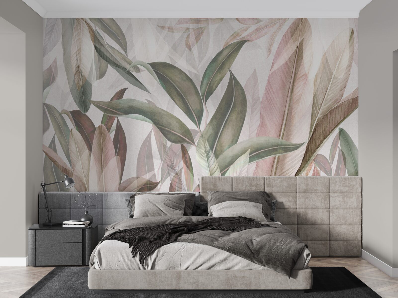 Фотошпалери листя папороті з тропіків