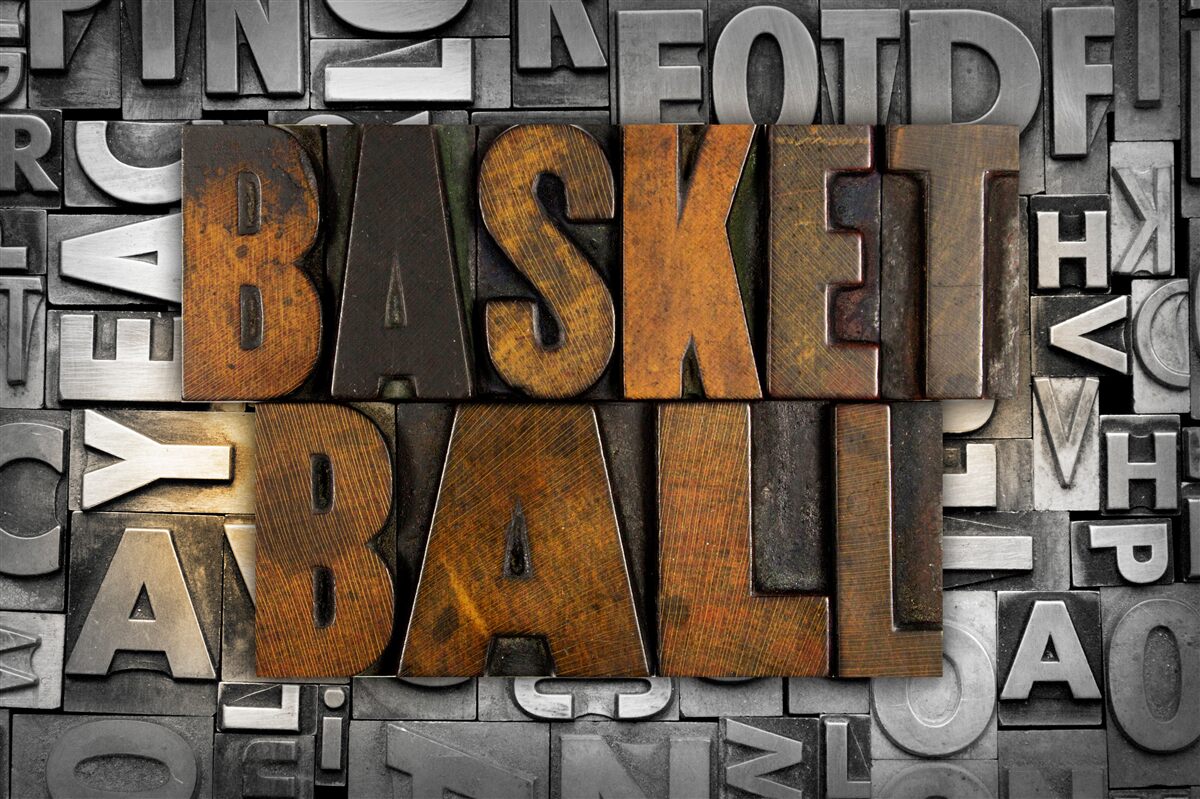 Фотошпалери "Баскетбол", вигравіруваний на металі